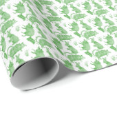 Backyard Animals Holiday Wrapping Paper (Green) Cadeaupapier (Rol Hoek)