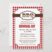 Backyard Barbecue, BBQ Invitation, Rustisch Land Kaart (Voorkant)