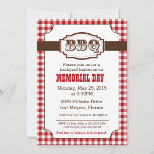Backyard Barbecue, BBQ Invitation, Rustisch Land Kaart