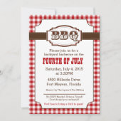 Backyard Barbecue, BBQ Invitation, Rustisch Land Kaart (Voorkant)