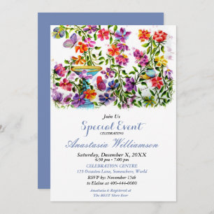 BACKYARD BASH PARTY EVENT INVITE KAART
