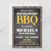 Backyard BBQ Birthday Party Invitation Cookout Kaart (Voorkant)