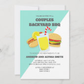 Backyard BBQ Couples Baby shower Invite Kaart (Voorkant)