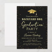 Backyard BBQ Graduation Party Invitation Kaart (Voorkant / Achterkant)