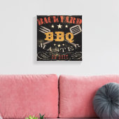 Backyard BBQ Master Canvas Afdruk (Insitu (Woonkamer))