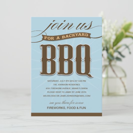 BACKYARD BBQ  | PARTIJONDERZOEK KAART (Staand voorkant)