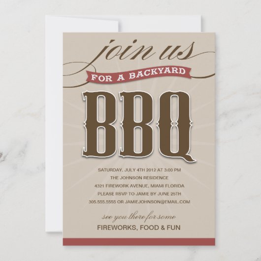 BACKYARD BBQ | PARTIJONDERZOEK KAART (Voorkant)