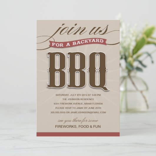 BACKYARD BBQ  | PARTIJONDERZOEK KAART (Staand voorkant)