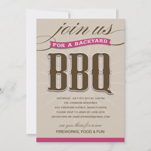 BACKYARD BBQ | PARTIJONDERZOEK KAART (Voorkant)