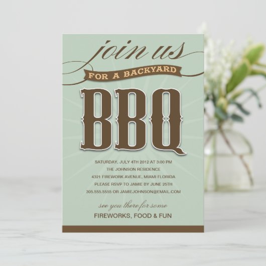 BACKYARD BBQ  | PARTIJONDERZOEK KAART (Staand voorkant)