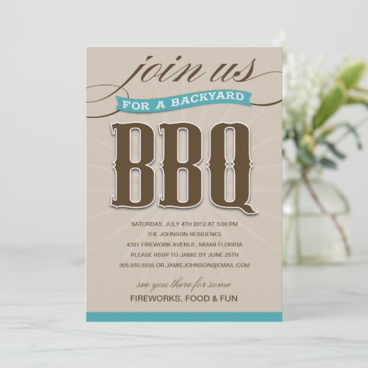 BACKYARD BBQ  | PARTIJONDERZOEK KAART (Staand voorkant)