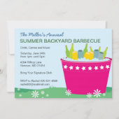 Backyard BBQ Party Invites Kaart (Voorkant)