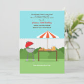 Backyard BBQ Uitnodiging (Staand voorkant)