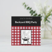 Backyard BBQ Uitnodiging (Staand voorkant)