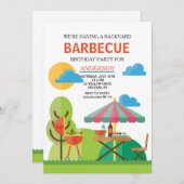 Backyard BBQ Uitnodiging (Voorkant / Achterkant)