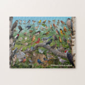 Backyard Birds of Indiana Puzzle Legpuzzel (Horizontaal)