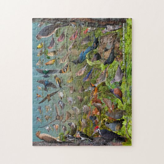 Backyard Birds of Washington Legpuzzel (Verticaal)