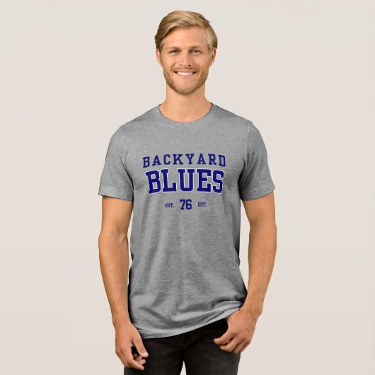 Backyard blues Vintage T-Shirt (Voorkant volledig)