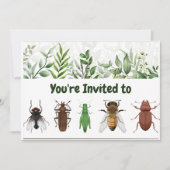 Backyard Bug Collecting Custom Birthday Party Kaart (Voorkant)
