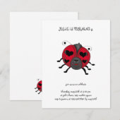 Backyard Buggies ・ glimlachend Ladybug Kaart (Voorkant / Achterkant)