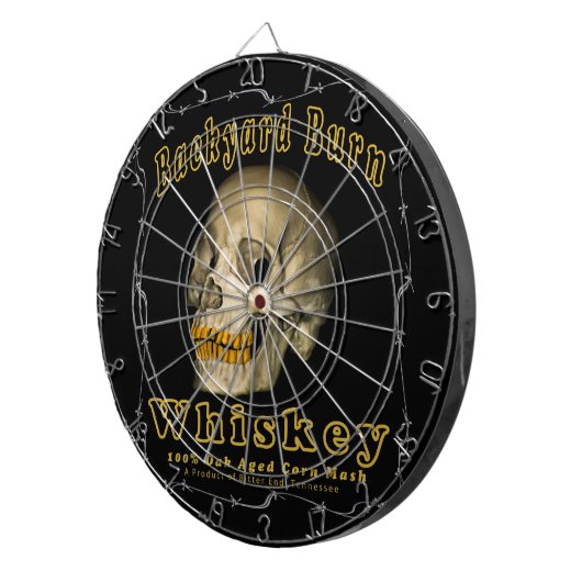 Backyard Burn Whiskey Dartbord (Voorkant Rechts)