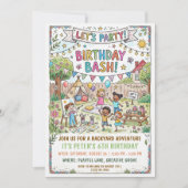 Backyard Campout Party Invitation Kaart (Voorkant)