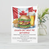 Backyard Cookout met Burgers & Beers | Canada Day Kaart (Staand voorkant)
