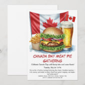 Backyard Cookout met Burgers & Beers | Canada Day Kaart (Voorkant / Achterkant)