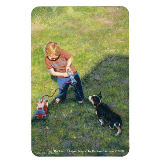 "Backyard Dragon Slayer" Flexible Magnet Magneet (Verticaal)