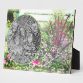 Backyard Flower Garden Painting Uw foto toevoegen Fotoplaat (Zijkant)