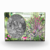 Backyard Flower Garden Painting Voeg uw Fotoblokken (Voorkant)