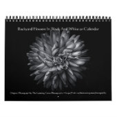 Backyard Flowers In Black And White 20 Kalender (Hoes)
