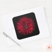 Backyard Flowers No 45 Color Flow Versie Vierkante Sticker (Envelop)
