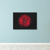 Backyard Flowers No 45 Color Version Canvas Afdruk (Insitu (Houten vloer))