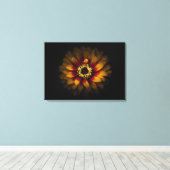 Backyard Flowers No 69 Color Version Canvas Afdruk (Insitu (Houten vloer))