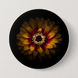 Backyard Flowers No 69 Color Version Ronde Button 7,6 Cm