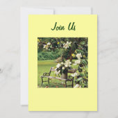 BACKYARD GARDEN PARTIJINVITATIE KAART (Voorkant)