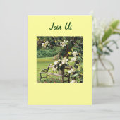 BACKYARD GARDEN PARTIJINVITATIE KAART (Staand voorkant)