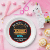 Backyard Grill Master Burgers Papier Borden Papieren Bordje (Feest)