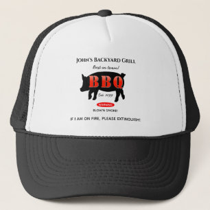 Backyard Grill Master Grilling BBQ Cook Trucker Pet