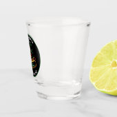 Backyard Grill met Burgers Drinkware Shot Glass Glas (Rechts)