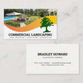 Backyard Lawn | Bomen-Logo | Landschapsontwerp Visitekaartje (Voorkant / Achterkant)