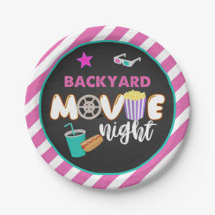 Backyard Movie Night Bord - Girl