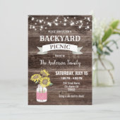 Backyard Picnic Nabuurschap BBQ Kaart (Staand voorkant)