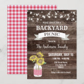 Backyard Picnic Nabuurschap BBQ Kaart (Voorkant / Achterkant)