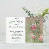 BACKYARD SURPRISE PARTIJ INVITATIE KAART (Staand voorkant)