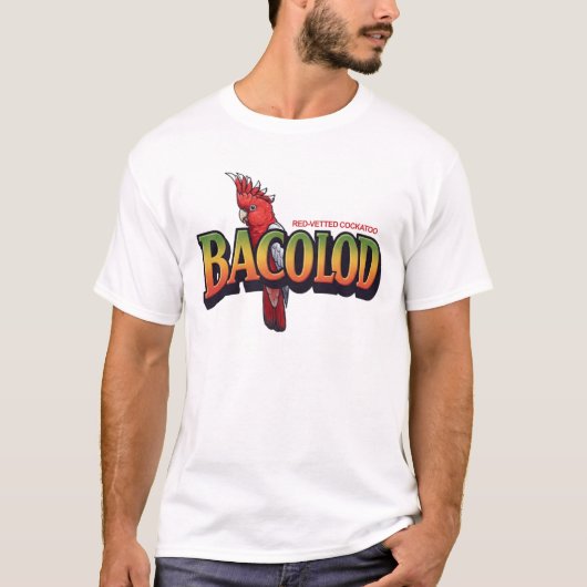 BACOLOD ROODSTAARTKAKADU T-SHIRT (Voorkant)