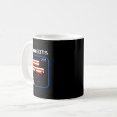 Bacon 8-bits videogame speler Retro Nerd Geek Koffiemok (Voorkant links)
