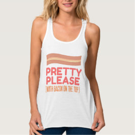 Bacon aan de bovenkant tanktop