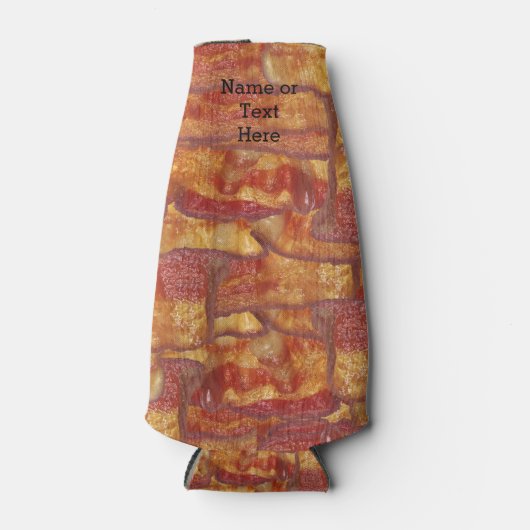 Bacon achtergrond patroon flesjeskoeler (Voorkant)